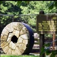 Present-day Audra grist mill area