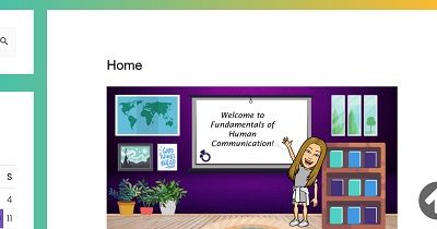 Screenshot of final project